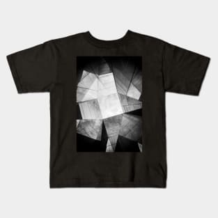 Symmetric glass facade within patio Photography Kids T-Shirt